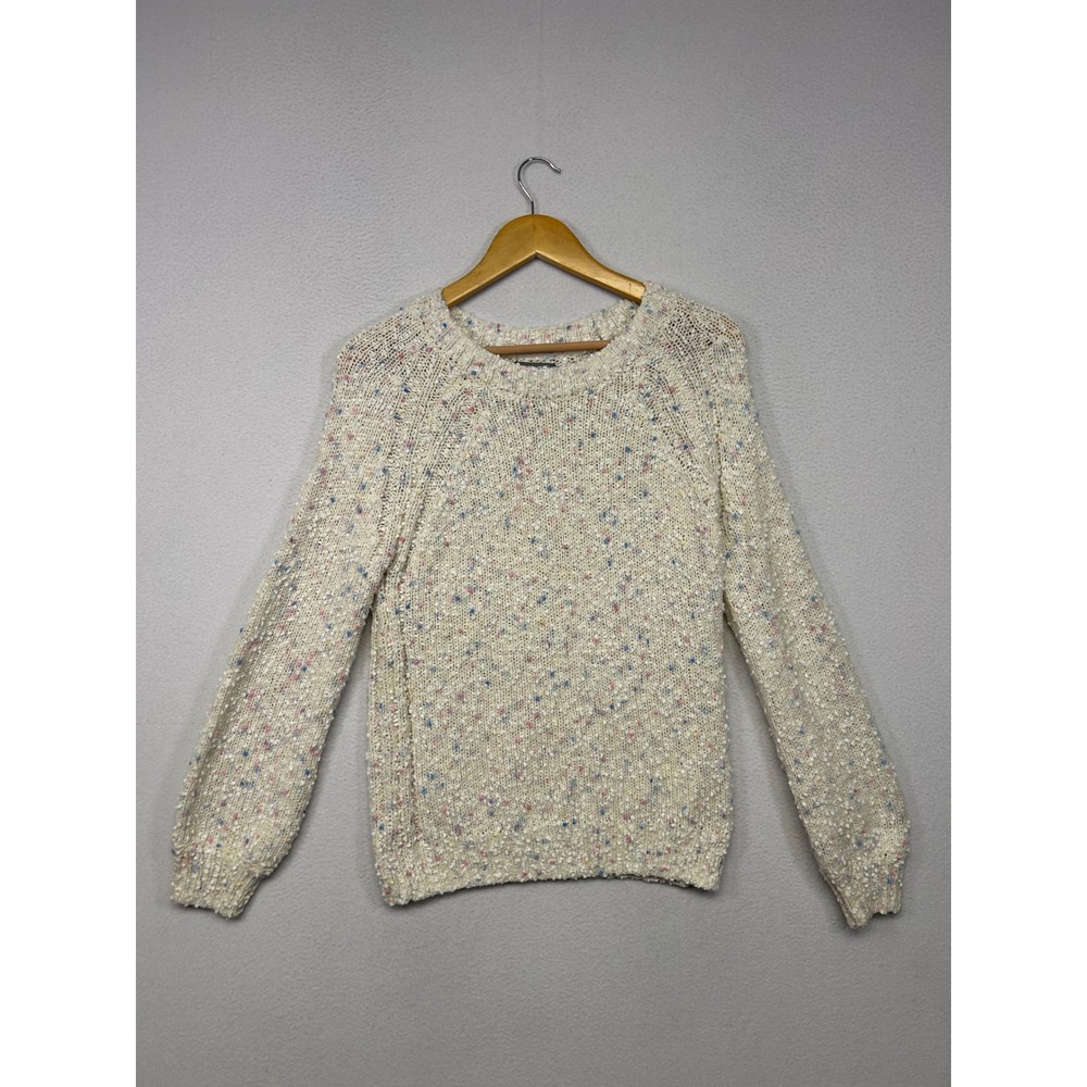 Cozecore Cupcake Clothing Ltd Womens S Cream Confetti Popcorn Knit Sweater